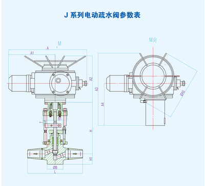 J系列电动疏水阀参数表